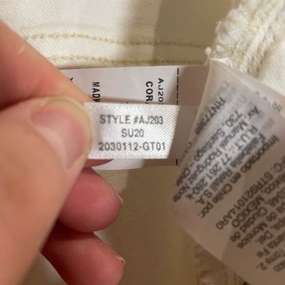 Madewell Classic Straight Jeans in Tile White size 35 or plus 20 - Picture 11 of 13